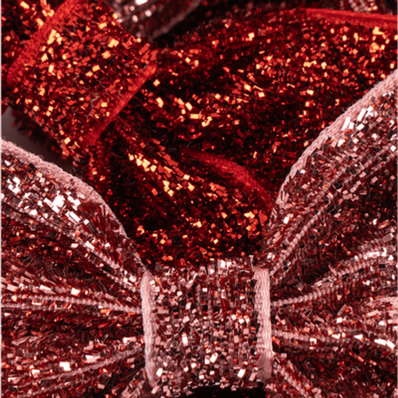Micki Bow Hair Clips 4-pk - Glitter hårsløyfe