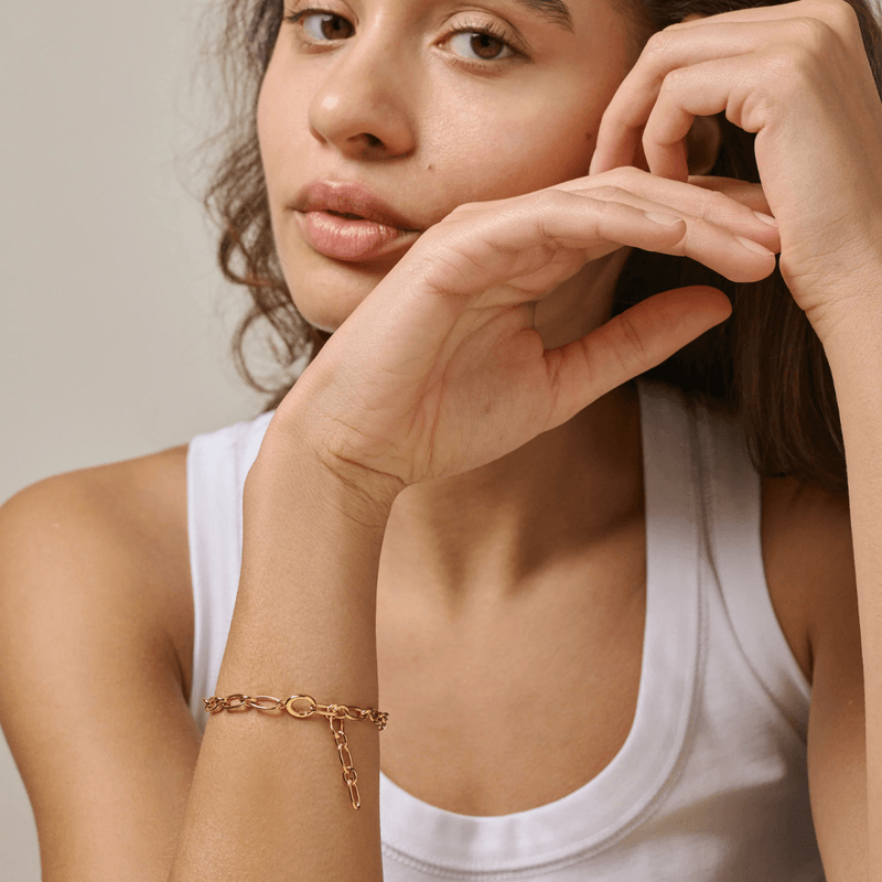 Enamel Charm - Chunky bracelet