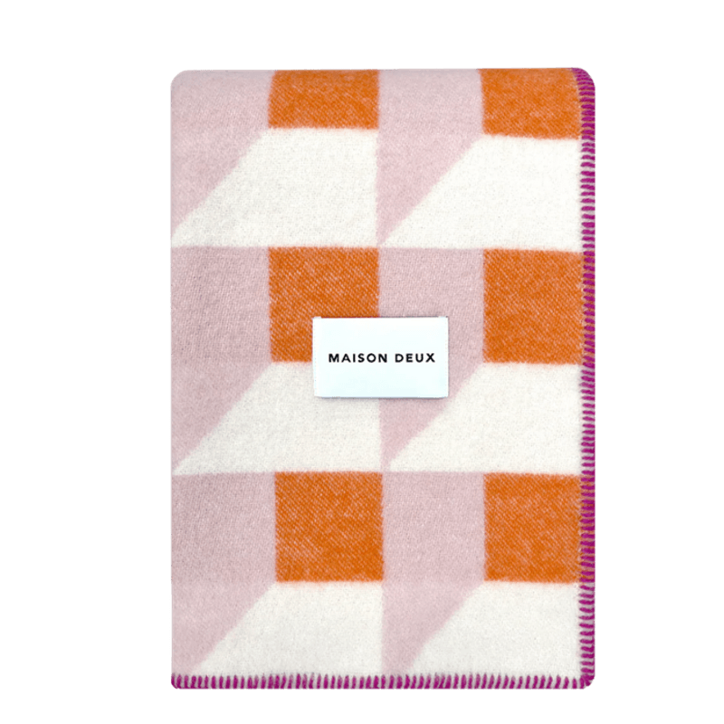 Cubics ullpledd  - Pink Carrot