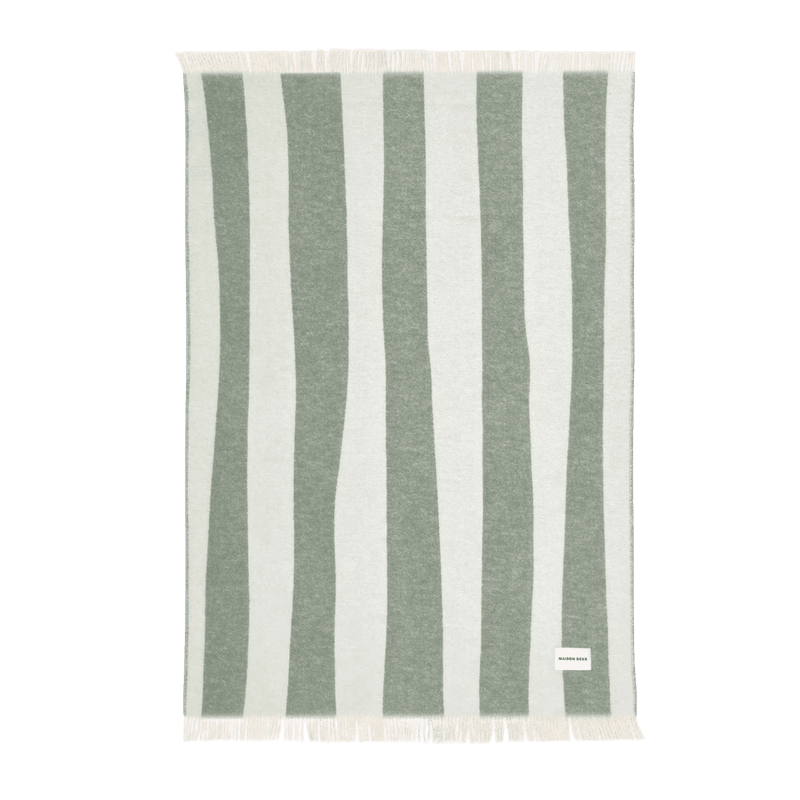 Rough Stripe ullpledd -  Agave 