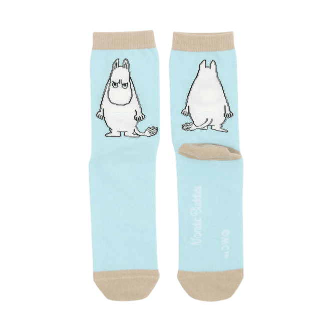 Hovedbilde Moomin Mummitrollet sokker - Blå/beige