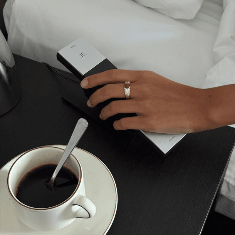 Scarlet Heart Ring Silver