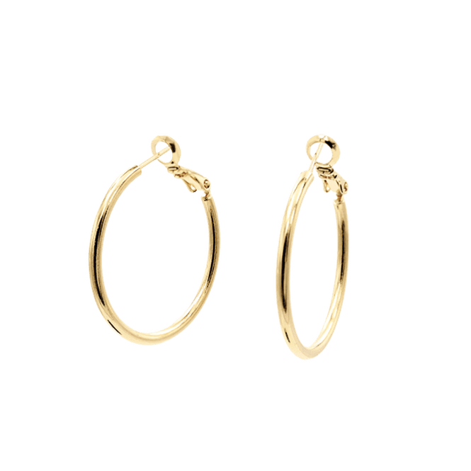 Hovedbilde Sleek Medium hoops - Gull