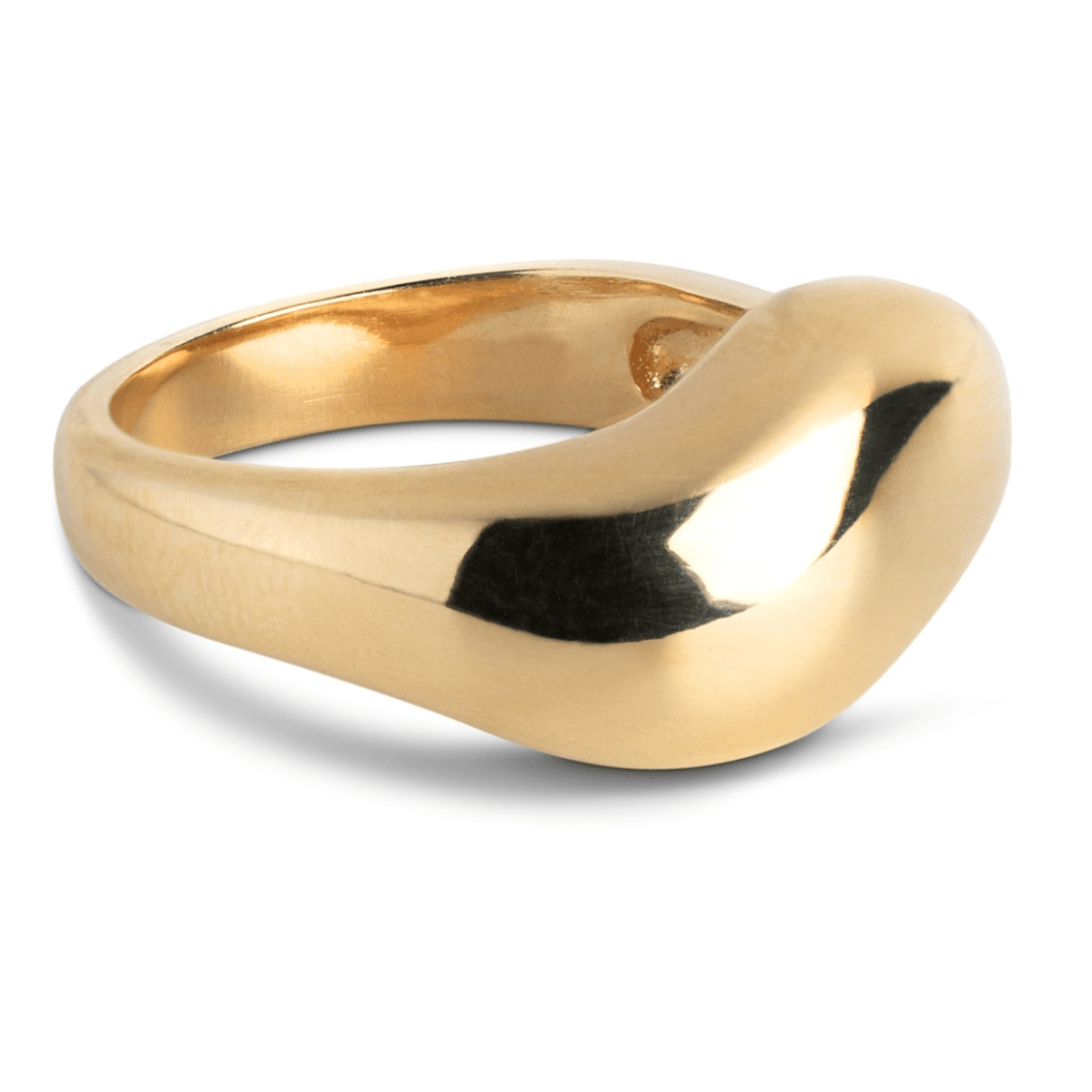 ENAMEL Agnete gull ring - Large