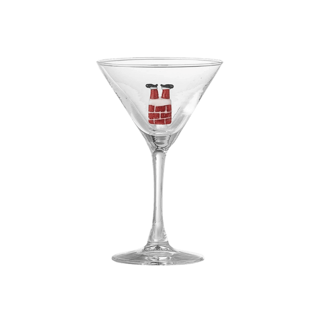 Hovedbilde Misa Cocktailglass - julenisse i pipa 