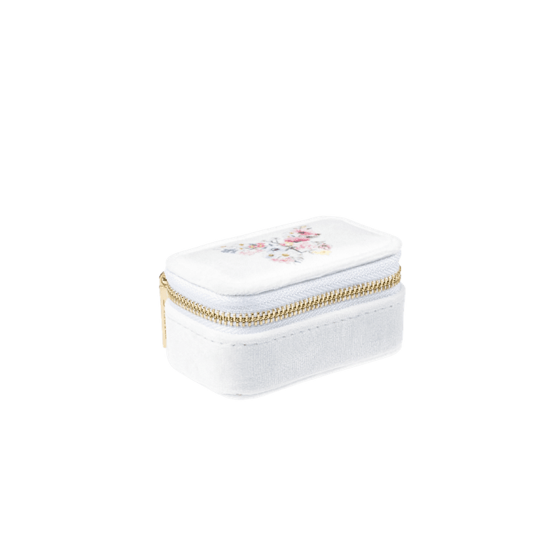 Smykkeskrin Micro - Velvet Off White butterfly