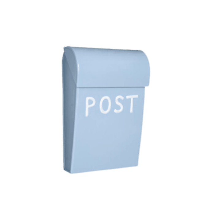 Hovedbilde Postkasse mini - Lyseblå