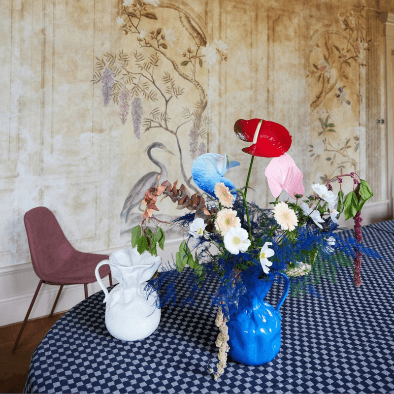 Crumple vase hvit