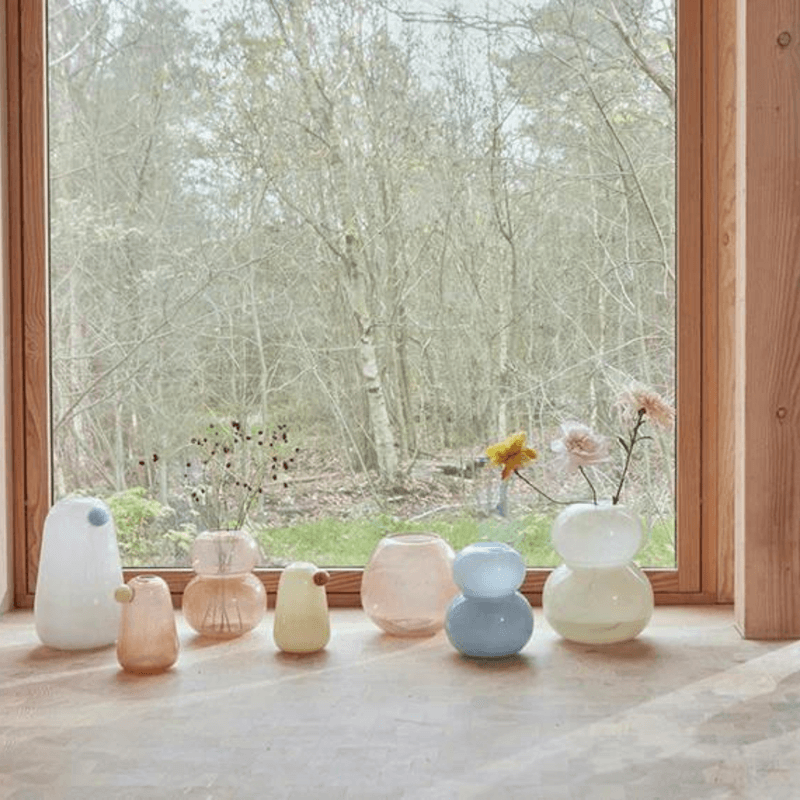 Lasi vase, Medium - Taupe