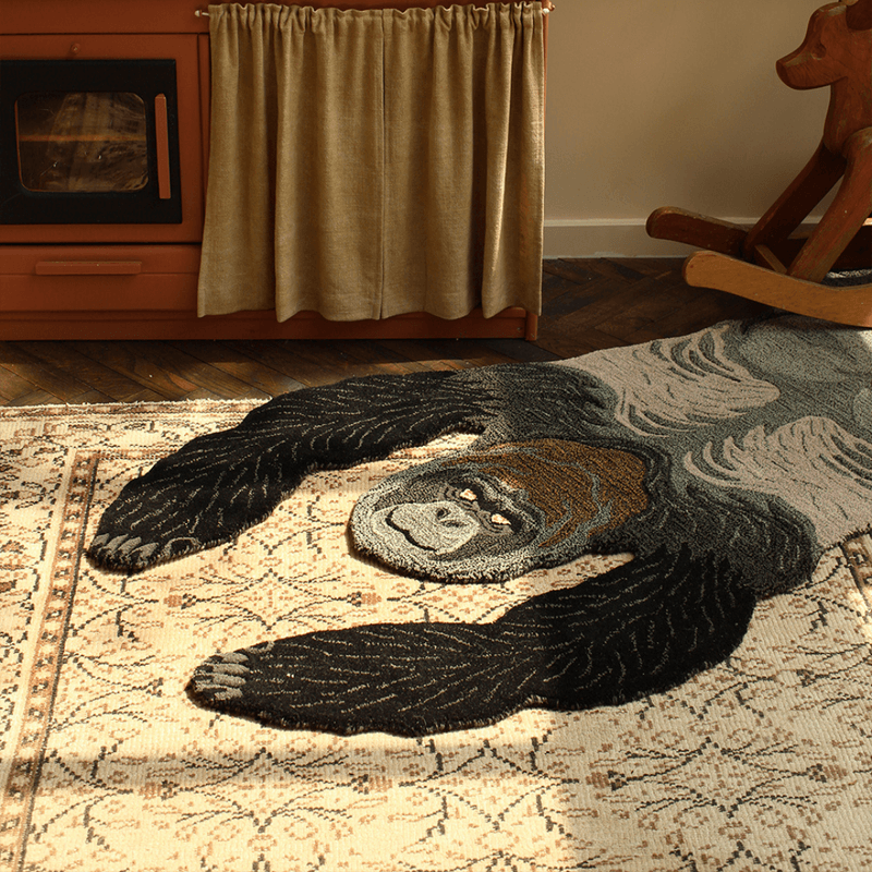 Groovy Gorilla Rug Large * FORHÅNDSBESTILLING