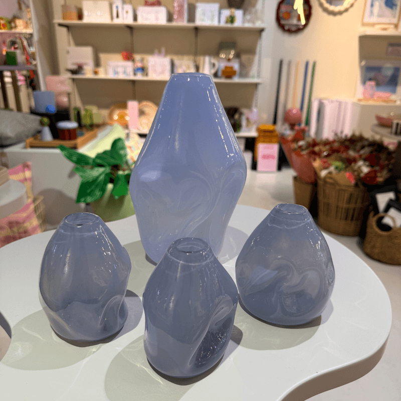 Valk Vase liten Blå III