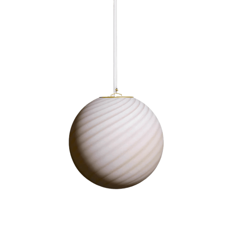Murano Candy pendel karamell krem swirl l* Bestillingsvare