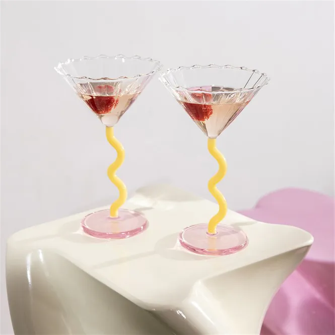 Hovedbilde Coupe curve glass - caramel 2 pk
