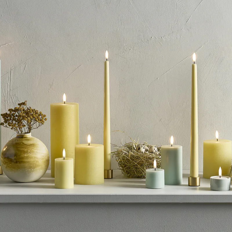 Light lysestake Krom - sett med 2 stk