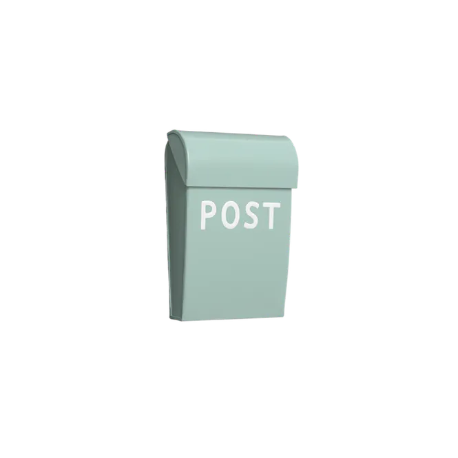 Hovedbilde Postkasse mini - Teal