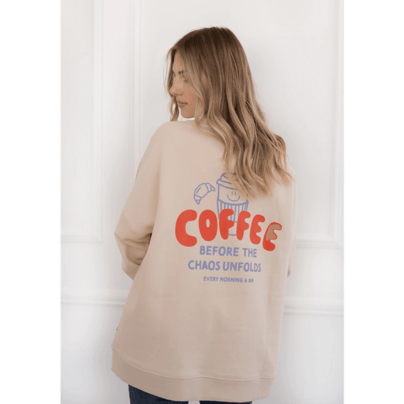 Sweatshirt Beige Coffee