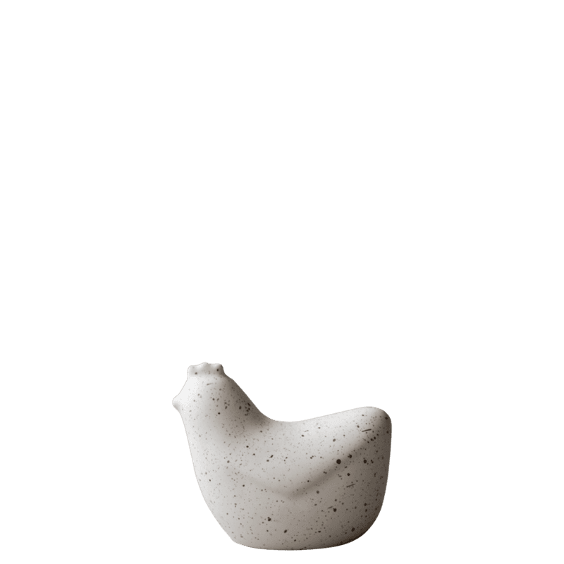 Mini Hen - white dot