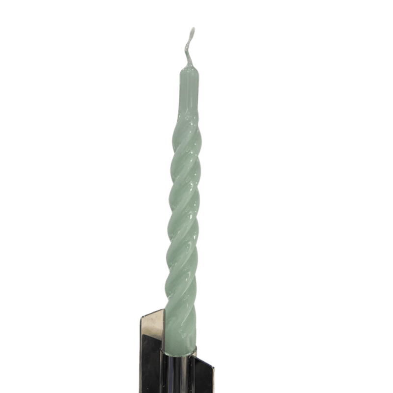 Candles with a Twist - Raseda green 1stk