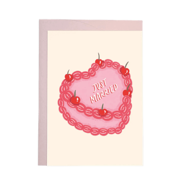 Hovedbilde kort - Just married cake
