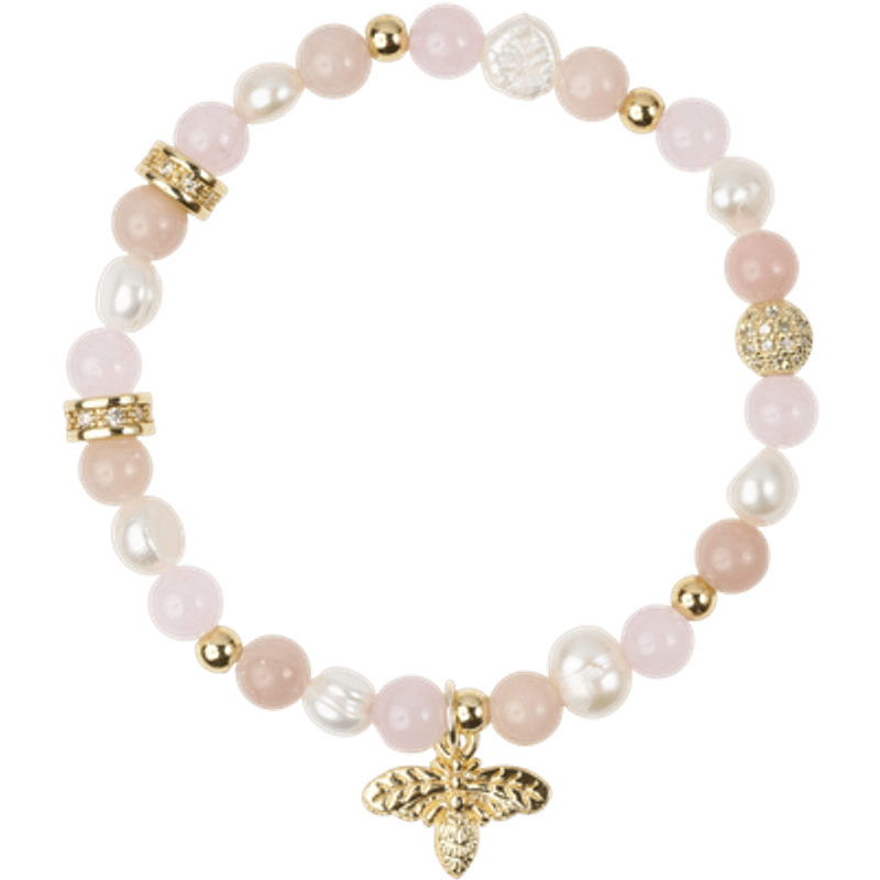 Armbånd med charms - Rose mix