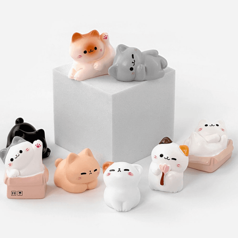 Cozy Cat Blind Box – Tilfeldig miniatyrfigur