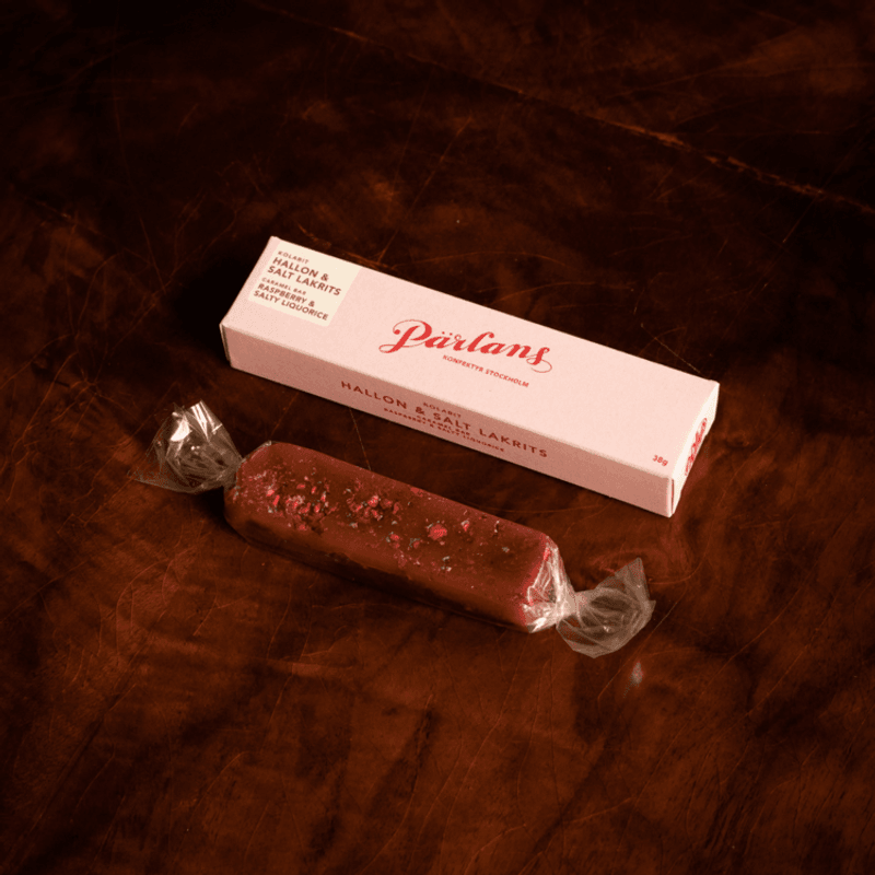 Karamellbar – bringebær & lakris