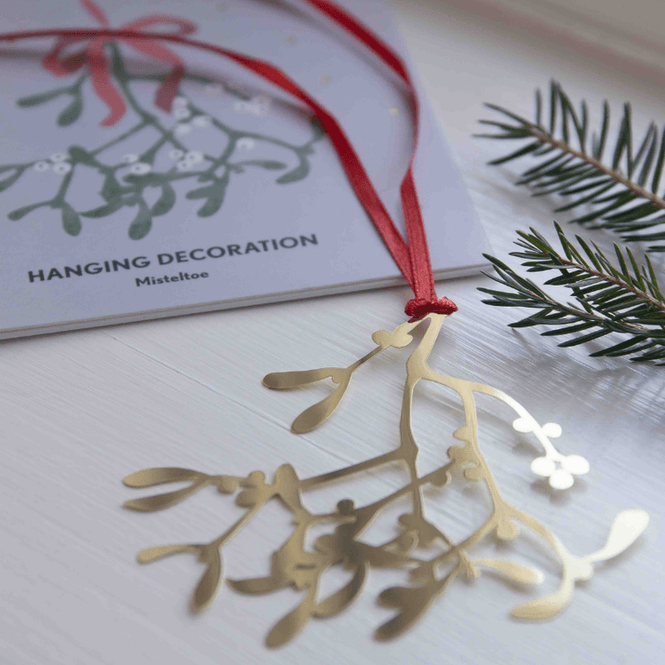 Hovedbilde Julepynt Misteltein – Gull