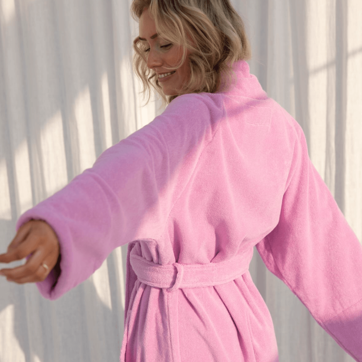 Naram morgenkåpe - soft fuchsia