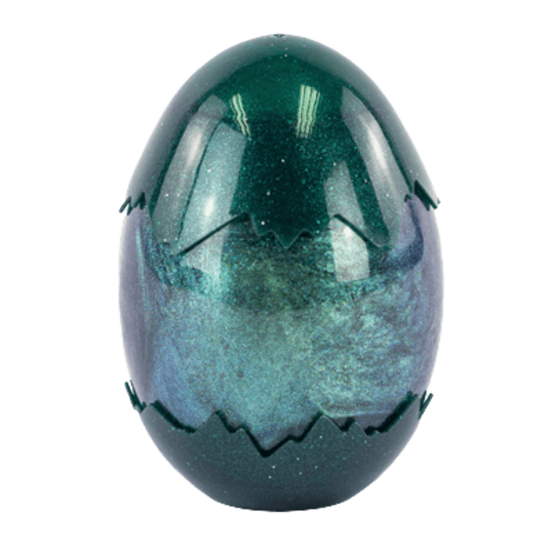 Stort dinosauregg med slim