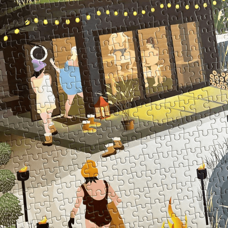 SAUNA BY THE LAKE Puslespill – 1000 brikker