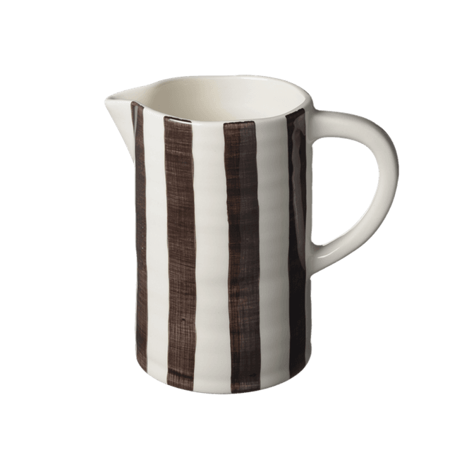 Hovedbilde Capri Kanne med håndtak - Brown java stripe