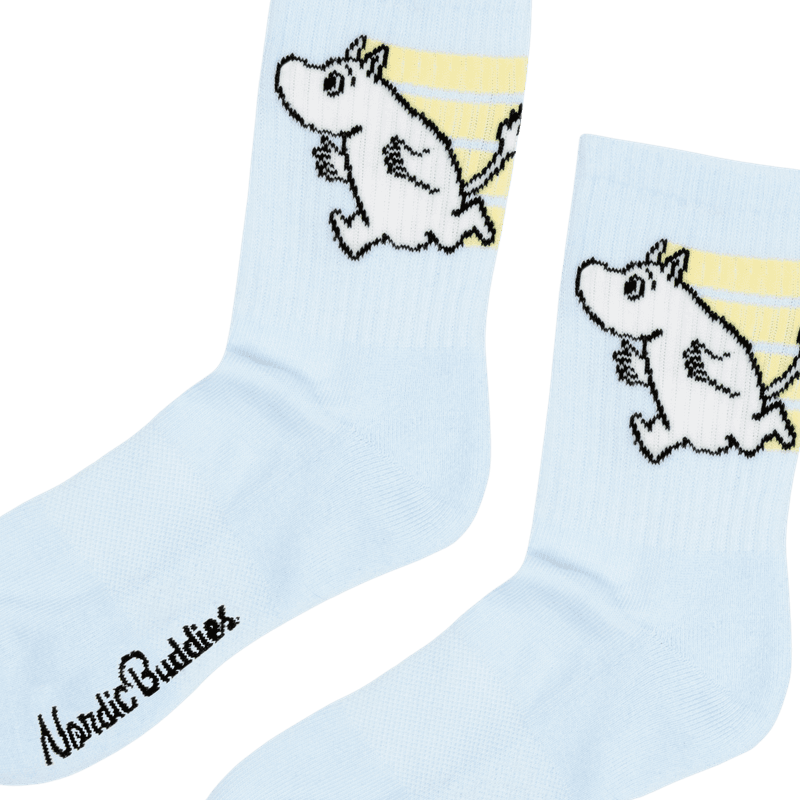 Moomin retro active sokker - Hvit/lilla
