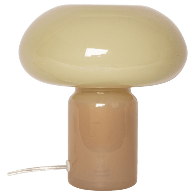 Hovedbilde Glasslampe - beige/salvie