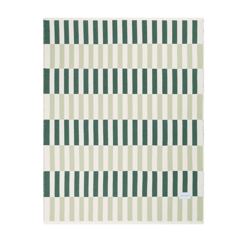 Tiles Blanket Sage Forest - 100 % bomull