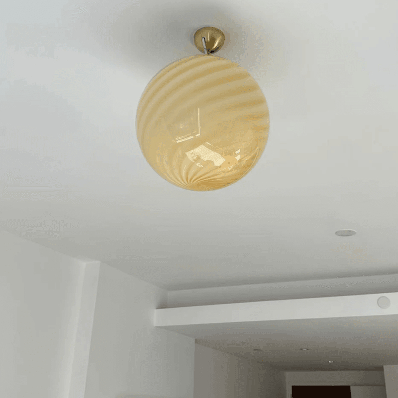 Murano Candy pendel soft yellow * Bestillingsvare