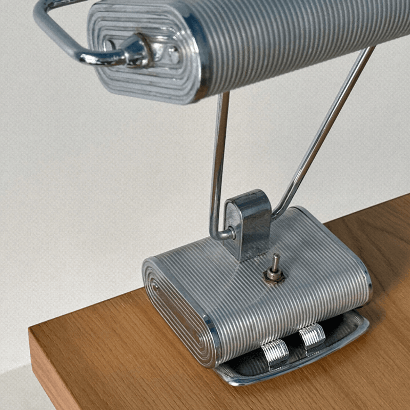 Ribbed Earrings Silver