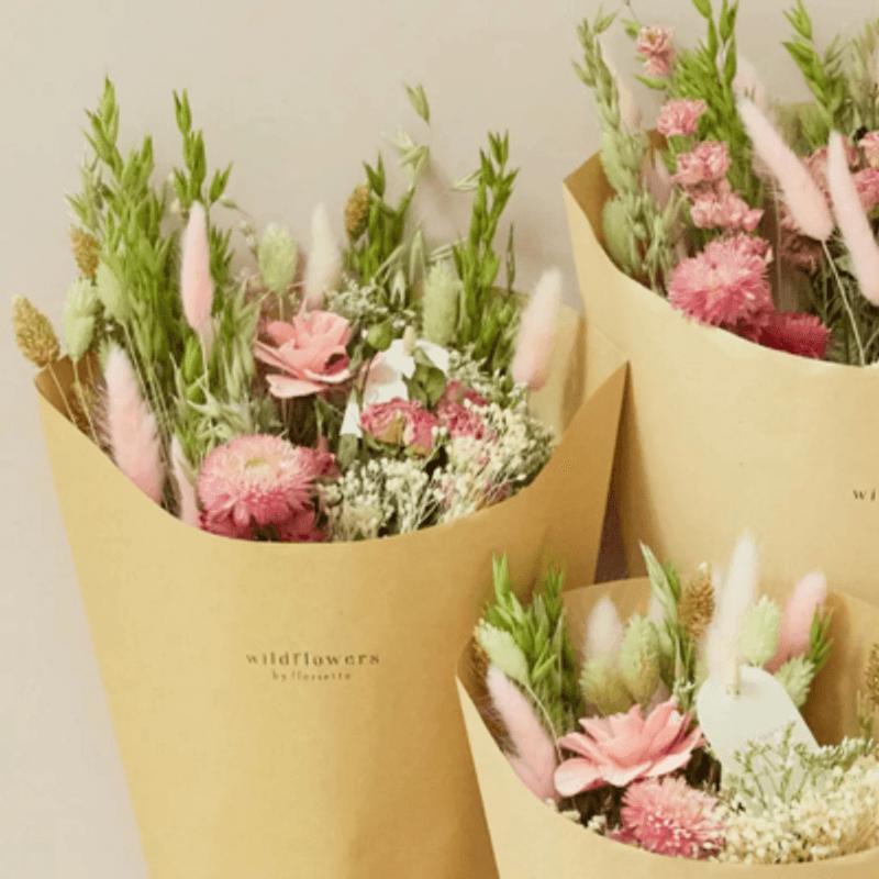 Dried Flowers - Bouquet - Pink Elegance , Medium