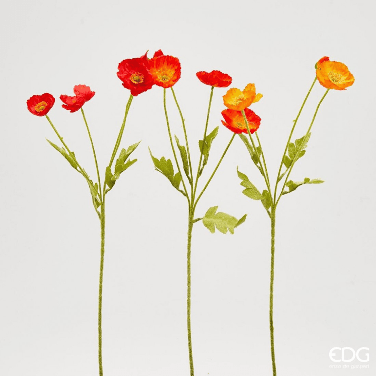 Poppy, rød / orange 60 cm