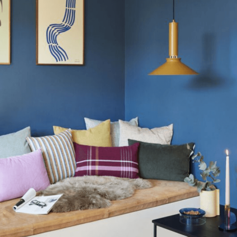 Speckle Cushion Blue/Sand