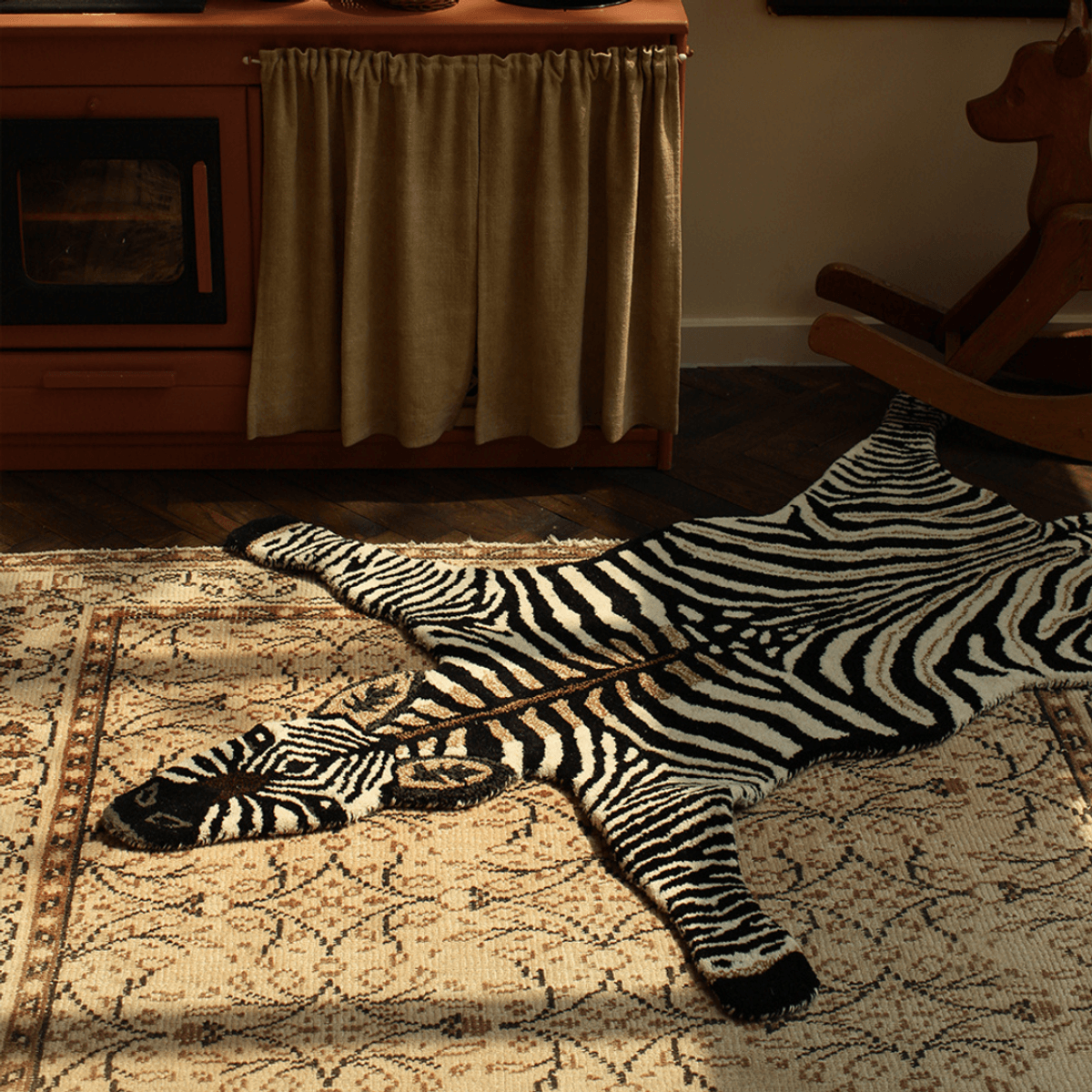 Stripey Zebra Rug Large * FORHÅNDSBESTILLING