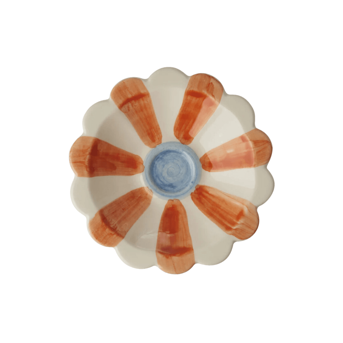 Keramikk skål - Håndmalt, blomster