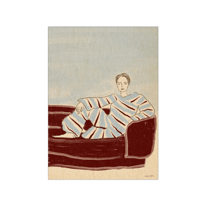 Hovedbilde Poster - Sofa Burgundy