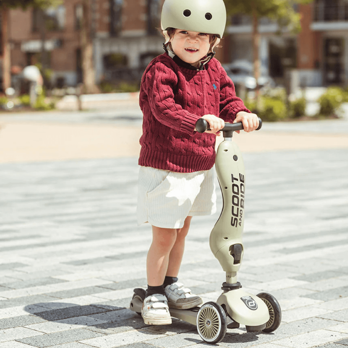 Scoot & Ride K1 sparkesykkel - Olive