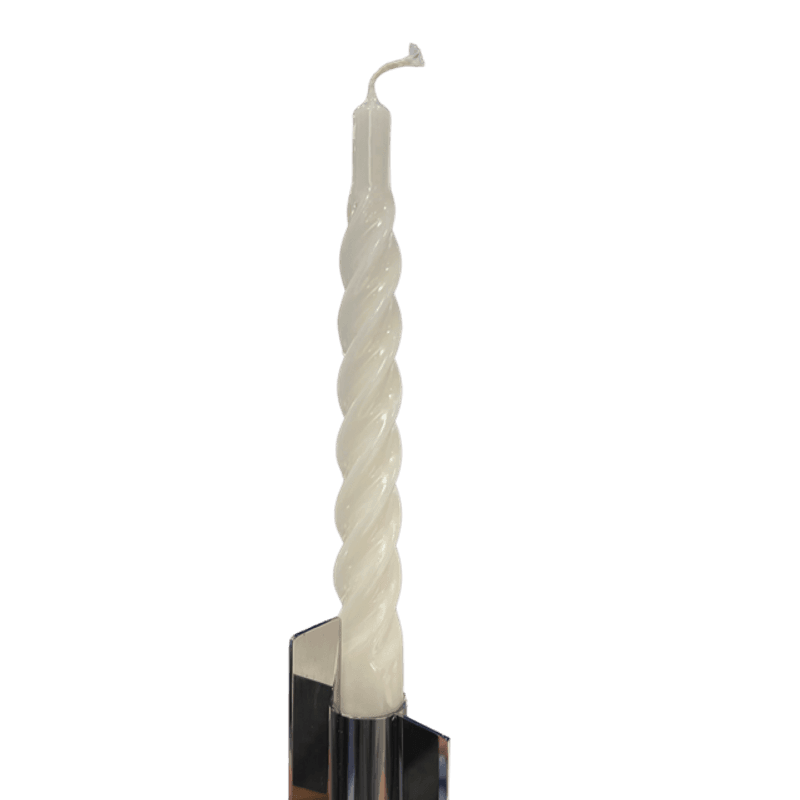 Candles with a Twist  - Matt Creme 1 stk