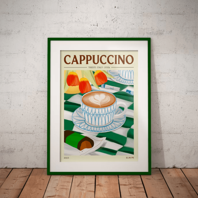 Hovedbilde Elin PK Cappuccino Kaffe Poster