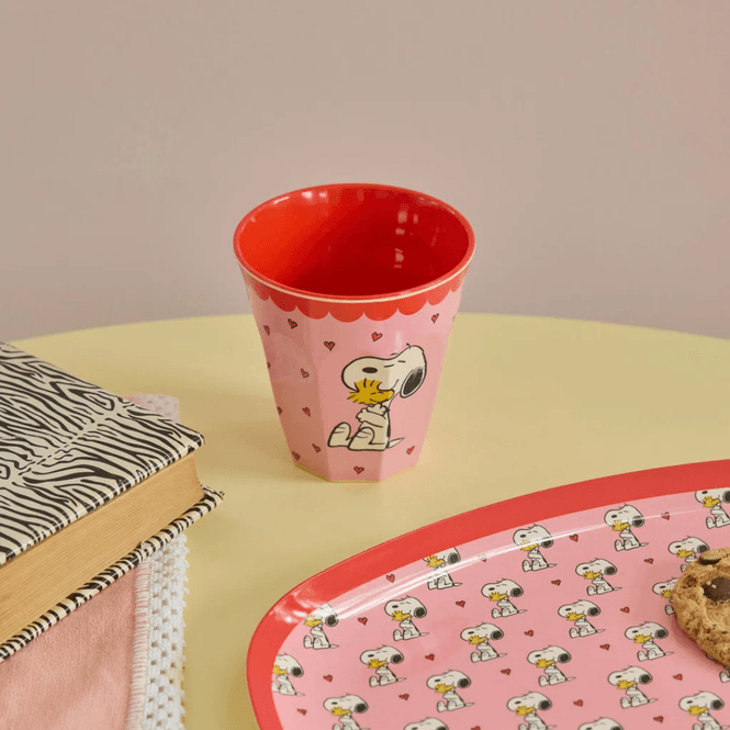 Hovedbilde Snoopy kopp pink - Medium Melamine