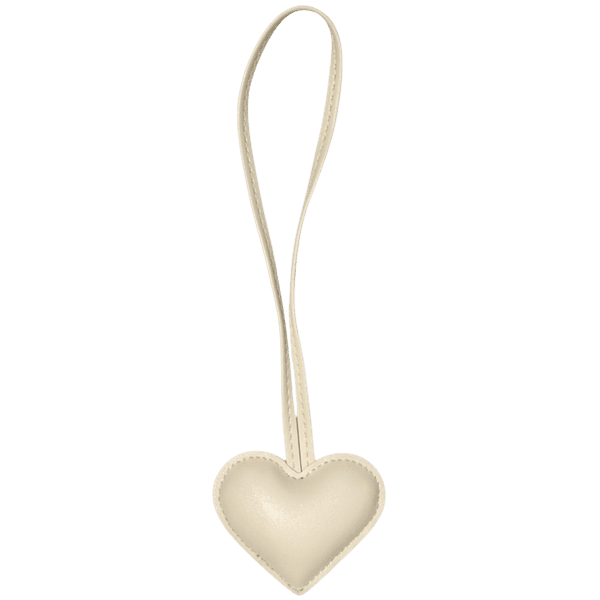Hovedbilde Hjerte bag charm - pale yellow
