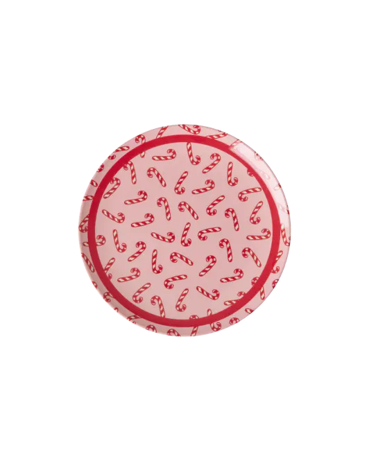 Hovedbilde Melamine Cake Plate - Candy Cane