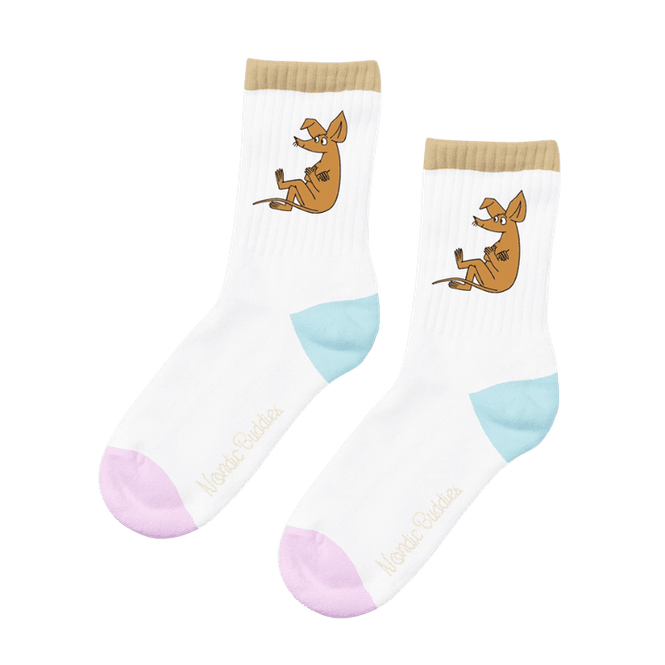 Hovedbilde Moomin Retro Sokker Sniff - Hvit / lilla / turkis